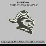 Scarlet001 Embroidery File 6 sizes