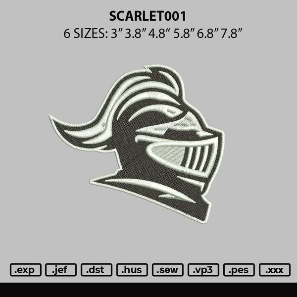 Scarlet001 Embroidery File 6 sizes