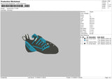 Scarpa Shoe V1 Embroidery File 6 sizes