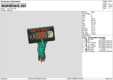 Scarytext 0708 Embroidery File 6 sizes