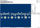 School Pshycology Embroidery Design Machine