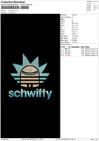 Schwifty Embroidery File 5 sizes