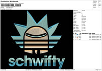 Schwifty Embroidery File 5 sizes