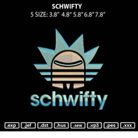 Schwifty Embroidery File 5 sizes
