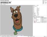 Scooby Doo Head Embroidery File 4 size