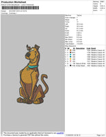 Scooby Doo V2 Embroidery File 4 size