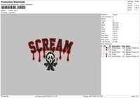 Nike Scream Embroidery File 4 Sizes