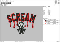 Nike Scream Embroidery File 4 Sizes