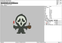 Screamcoffee V2 Embroidery File 6 sizes