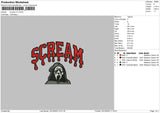 Scream V7 Embroidery File 6 Sizes