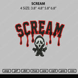 Nike Scream Embroidery File 4 Sizes