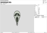 Scream Melt Embroidery File 6 sizes