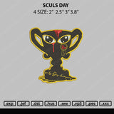 Sculs Day Embroidery File 4 size