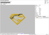 S Dragon Embroidery File 5 size