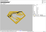 S Dragon Embroidery File 5 size