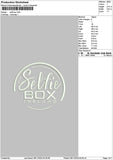 Selfietext 02 Embroidery File 6 sizes