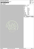 Selfietext 02 Embroidery File 6 sizes