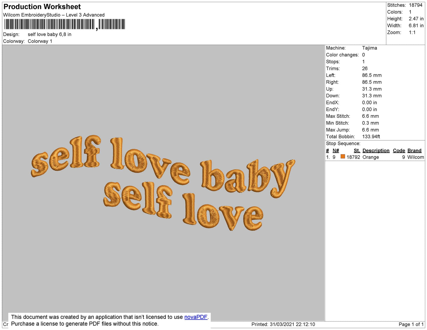 Self love baby v1