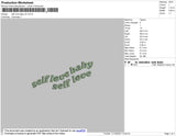 Self Love Baby V2 Embroidery File 4 size