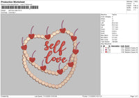Self Cake Embroidery File 6 sizes