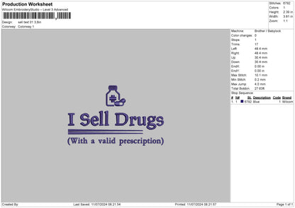 Sell Text 01 Embroidery File 6 sizes
