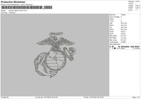 Samper Fidelis Outline Embroidery File 6 sizes