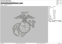 Samper Fidelis Outline Embroidery File 6 sizes