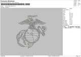 Samper Fidelis Outline Embroidery File 6 sizes