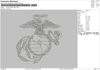 Samper Fidelis Outline Embroidery File 6 sizes