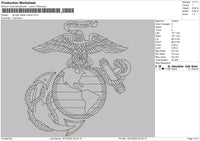 Samper Fidelis Outline Embroidery File 6 sizes