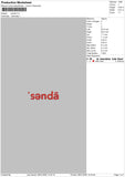 Senda Embroidery File 4 size