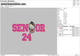 Senior Hk Embroidery File 6 sizes