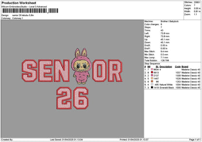 Senior Labu 25 26 Embroidery 2 Files