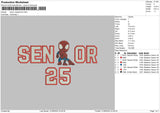 Spider 25 Embroidery File 6 sizes