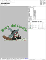 Senor Embroidery File 4 size