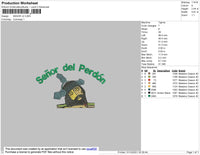 Senor V2 Embroidery File 4 size