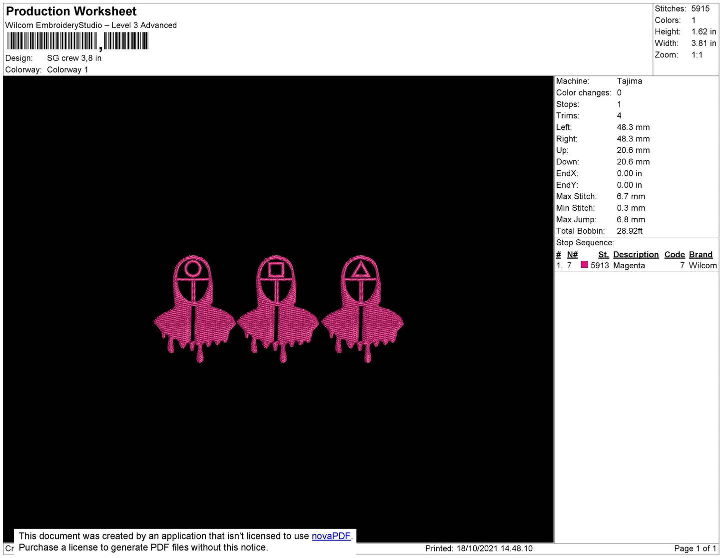SG Crew Embroidery File 4 size