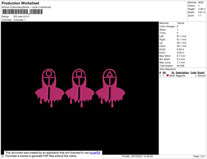 SG Crew Embroidery File 4 size