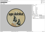 SGS Kickz Embroidery File 4 size