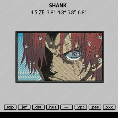 Shank Embroidery File 4 Size