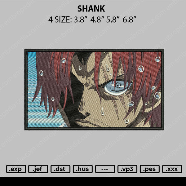 Shank Embroidery File 4 Size