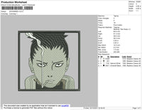 Shikamaru 003 Embroidery File 4 size