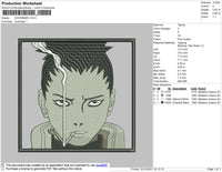 Shikamaru 003 Embroidery File 4 size