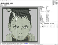 Shikamaru 003 Embroidery File 4 size