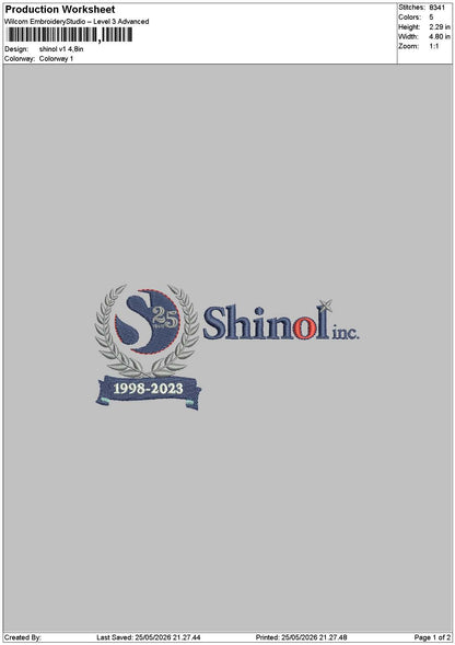 Shinoltext Embroidery Machine Design 2 Files
