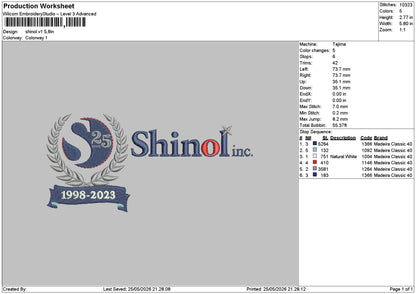 Shinoltext Embroidery Machine Design 2 Files
