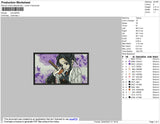 Shinobu Rectangle Embroidery File 8 size
