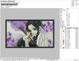 Shinobu Rectangle Embroidery File 8 size