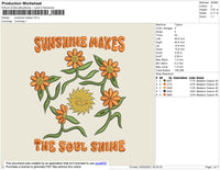 Sunshine Makes Embroidery File 4 size