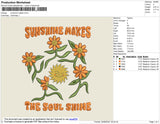 Sunshine Makes Embroidery File 4 size